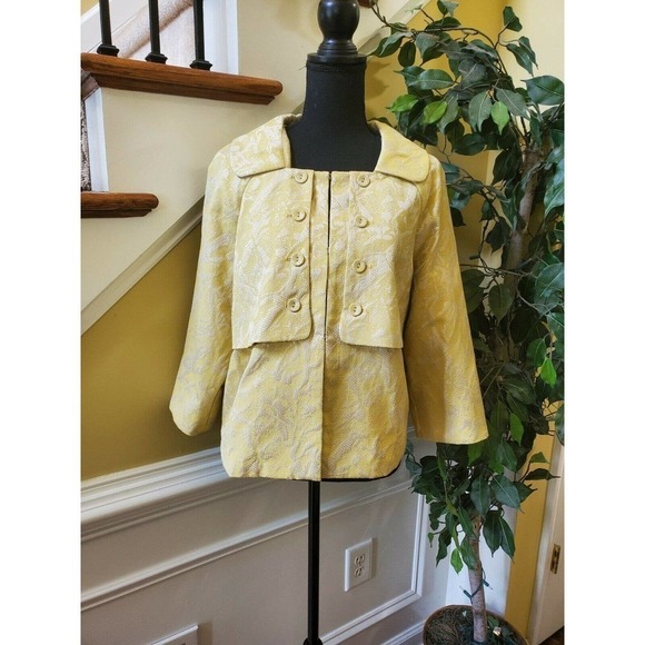 BOB MACKIE Jacket Yellow & Silver Retro SZ 12 - Picture 12 of 12